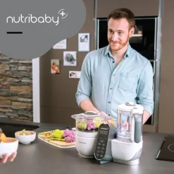Robot Bundle NutriBaby(+) + 3 Babybols 250 ml - Blanc