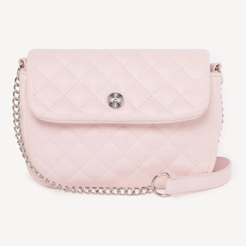 Sac bandoulière effet cuir matelassé pour fille