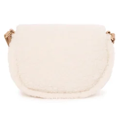 Sac bandoulière en sherpa moutonnée pour fille