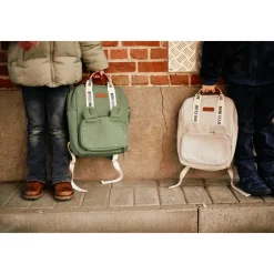 Sac à dos enfants Mini Club Signature Canvas Off White