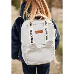 Sac à dos enfants Mini Club Signature Canvas Off White