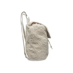 Sac à dos en tissu bouclette - Naturel