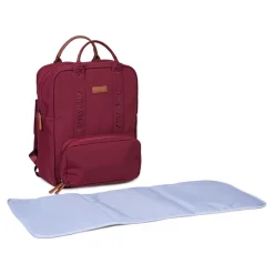 Sac à dos Family Club Signature + pochette + matelas à langer urban bordeaux