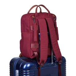 Sac à dos Family Club Signature + pochette + matelas à langer urban bordeaux