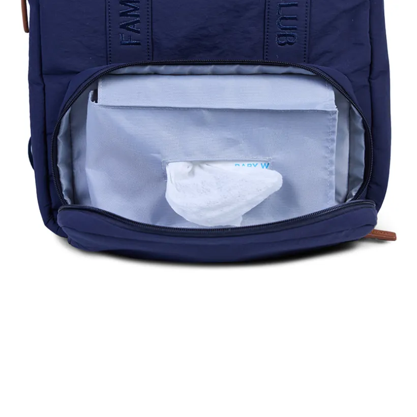 Sac à dos Family Club Signature + pochette + matelas à langer urban navy