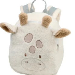 Sac à dos - Girafe Teddy bouclette - écru