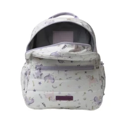 Sac à dos isotherme imprimé licornes blanc