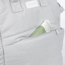 Sac à dos à langer Little Bloom Vichy Gris