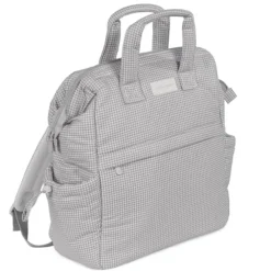 Sac à dos à langer Little Bloom Vichy Gris