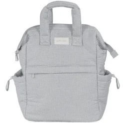 Sac à dos à langer Little Bloom Vichy Gris