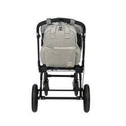 Sac à dos à langer Praliné à rayures - Matcha