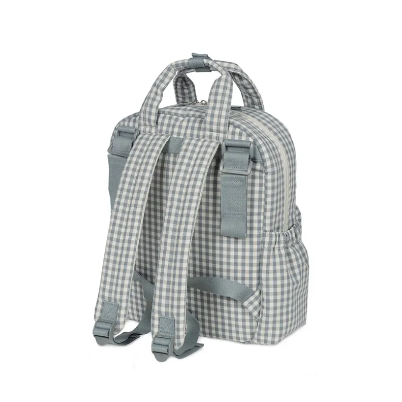 Sac à dos à langer Praliné Vichy - Matcha