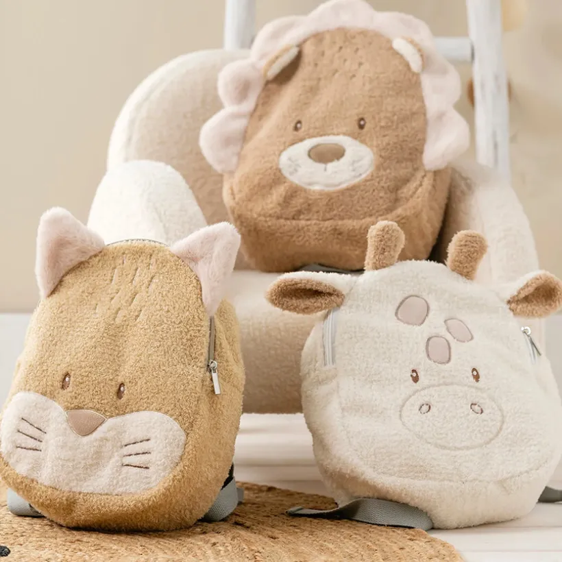 Sac à dos - Renard Teddy bouclette - miel