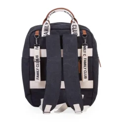 Sac à dos signature + pochette + matelas à langer Family Club noir
