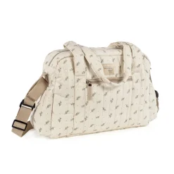 Sac à langer avec tapis imprimé Mimosa vert