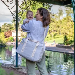 Sac à langer bowling + tapis gris