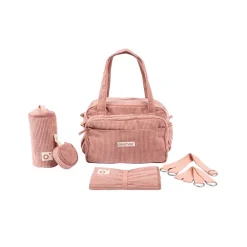 Sac à langer Fluffy Corduroy Corail