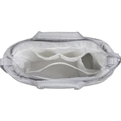 Sac à langer Little Bloom Vichy Gris