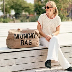 Sac à langer Mommy Bag Signature Teddy Brun clair