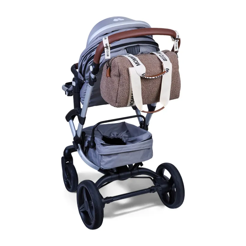 Sac à langer Mommy Club Signature en teddy Brun clair