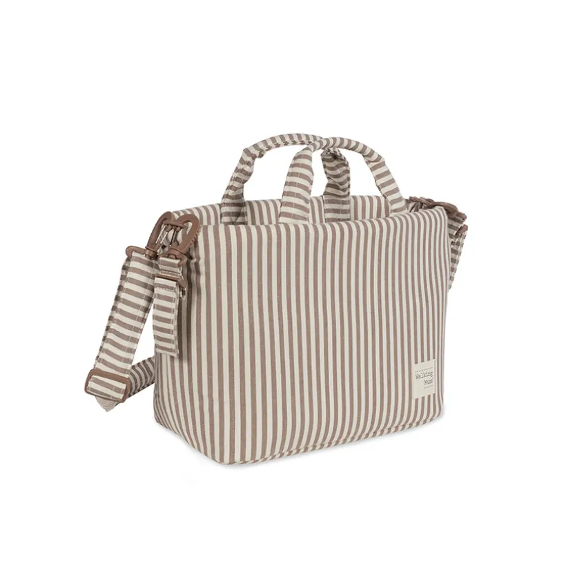 Sac à langer Praliné à rayures - Moka