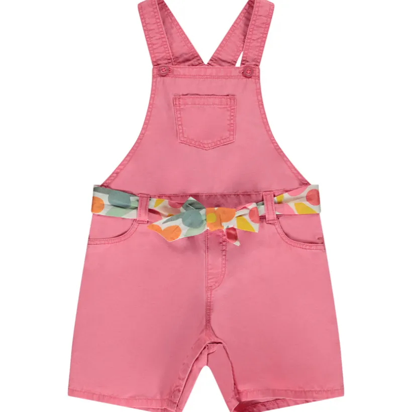 Salopette avec ceinture imprimée à nouer pour bébé fille