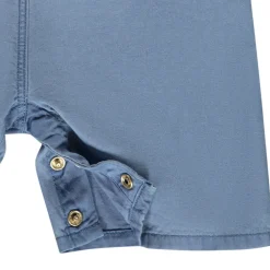 Salopette courte avec volants + ceinture fantaisie pour bébé fille