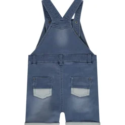 Salopette courte effet jean pour bébé garçon
