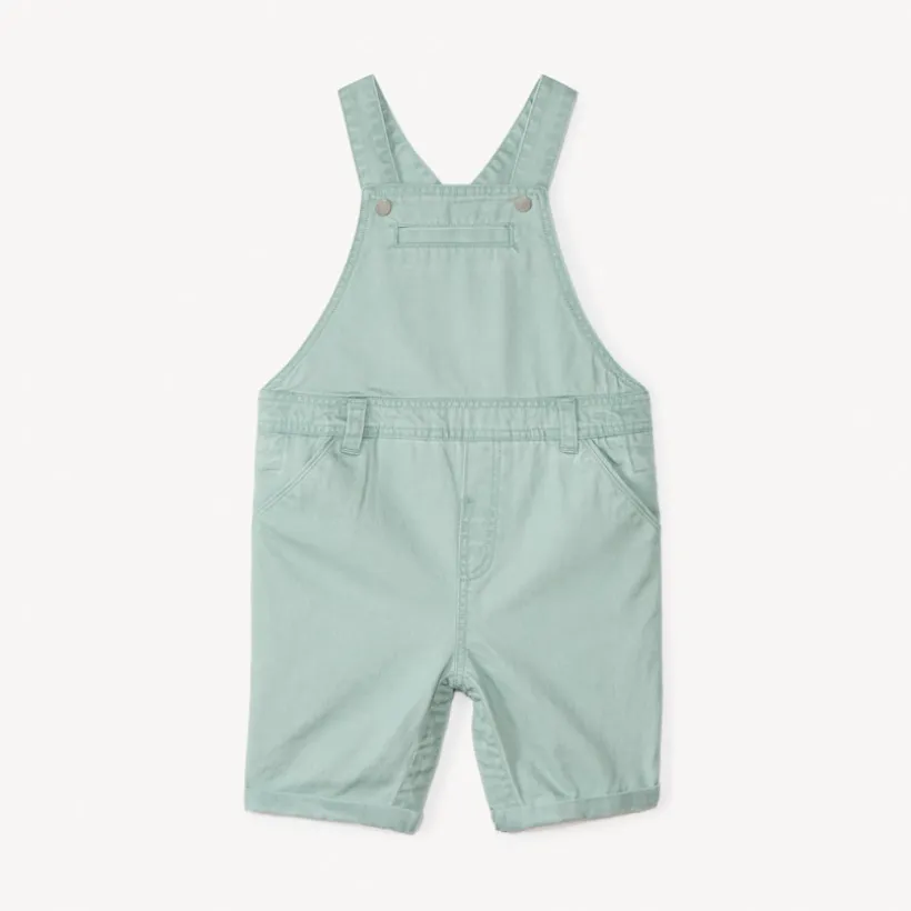 Salopette courte en toile pour bébé garçon