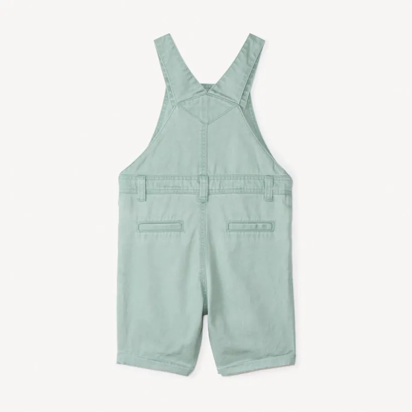 Salopette courte en toile pour bébé garçon