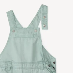 Salopette courte en toile pour bébé garçon