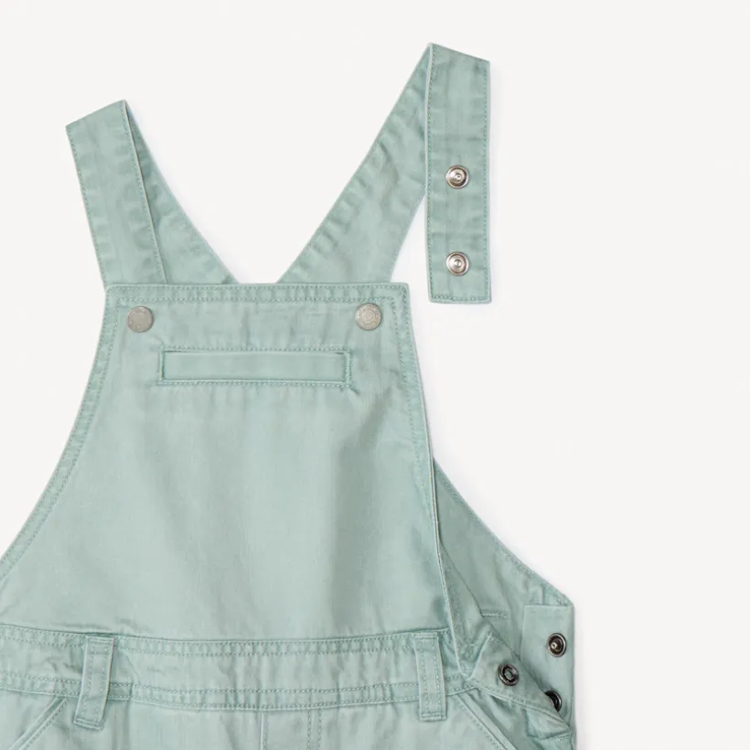 Salopette courte en toile pour bébé garçon