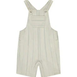 Salopette courte en toile rayée pour bébé garçon
