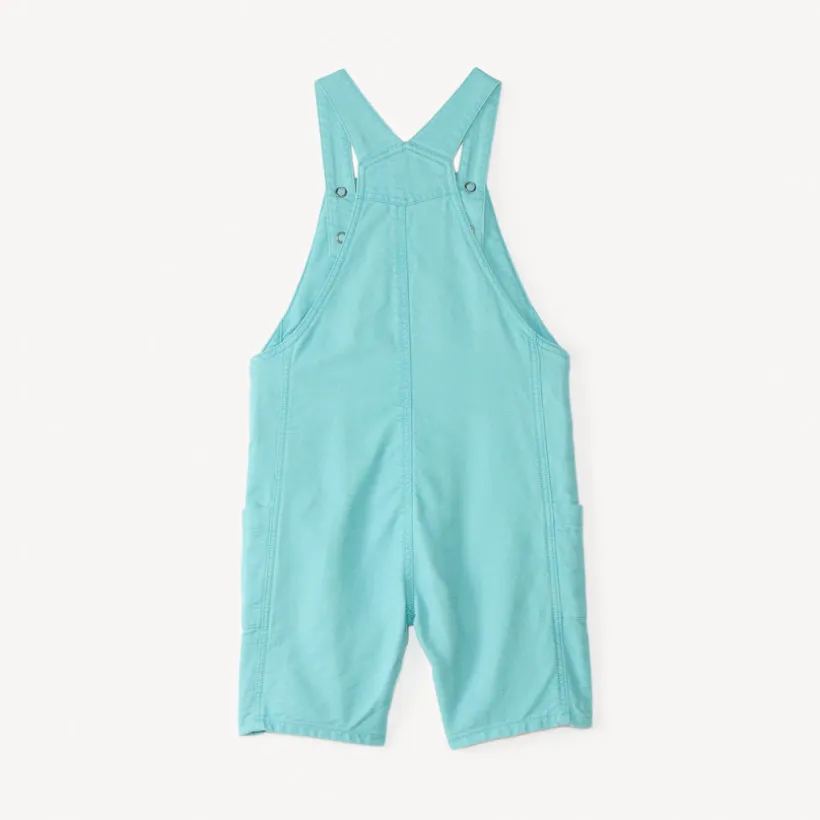 Salopette courte en toile uni pour bébé garçon