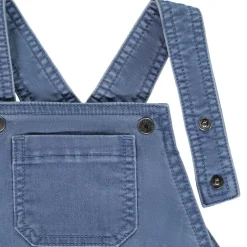 Salopette courte uni en denim pour bébé garçon