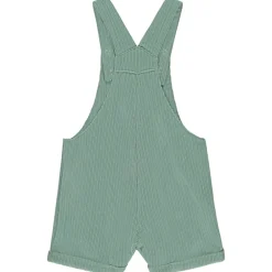 Salopette courte uni en velours pour fille