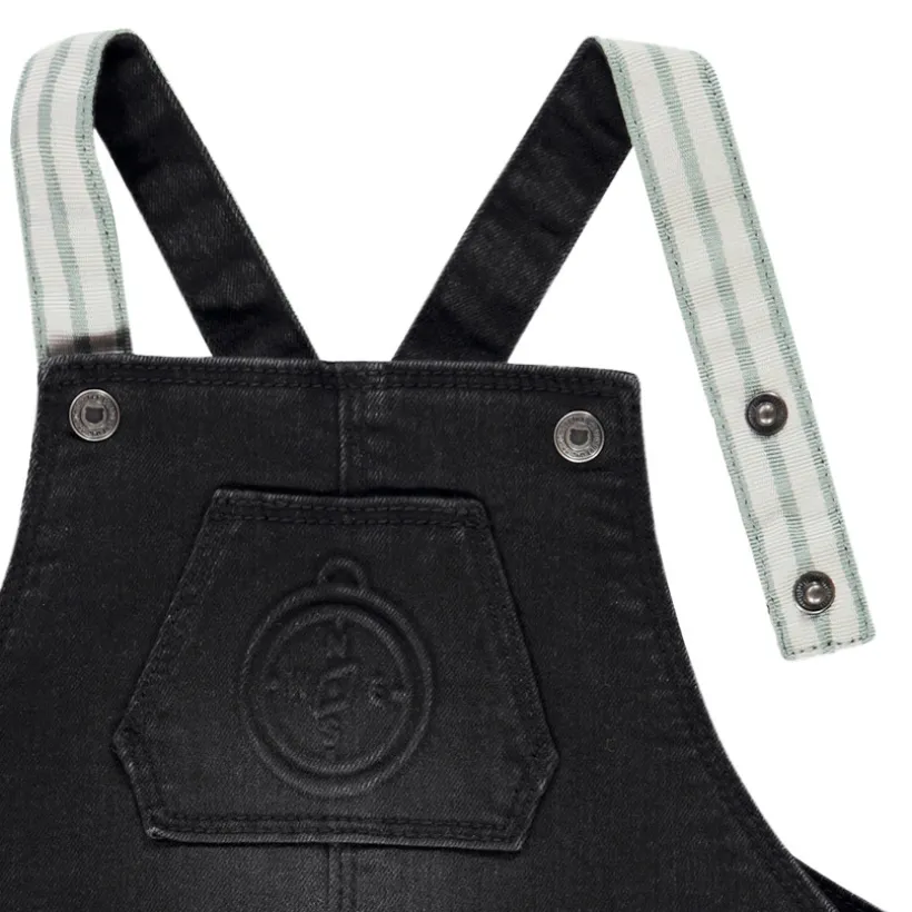 Salopette longue en jean print fantaisie pour garçon