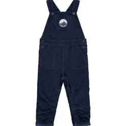 Salopette longue en velours avec badge pour bébé garçon