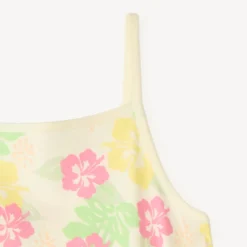 Salopette short en jersey imprimé fantaisie pour fille