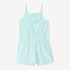 Salopette short en jersey imprimé fantaisie pour fille