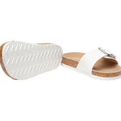 Sandales blanches à bride avec boucle pour fille