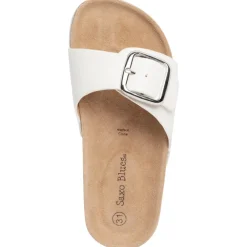 Sandales blanches à bride avec boucle pour fille