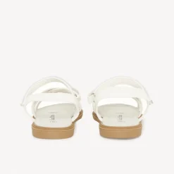Sandales blanches à brides croisées pour fille