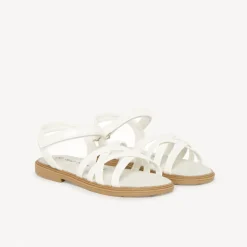 Sandales blanches à brides croisées pour fille