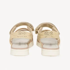 Sandales dorées et pailletées pour fille