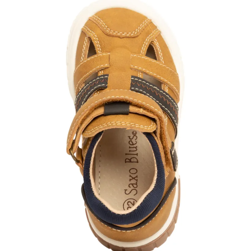 Sandales effet cuir à scratch pour garçon