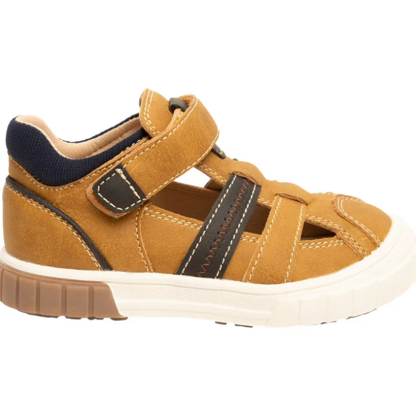Sandales effet cuir à scratch pour garçon