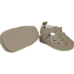 Sandales fermées à scratch et doublure imprimée pour bébé garçon