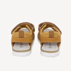 Sandales ouvertes à double brides scratchées pour bébé garçon
