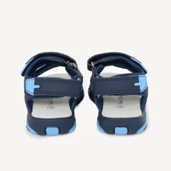 Sandales à scratch bleu pour garçon